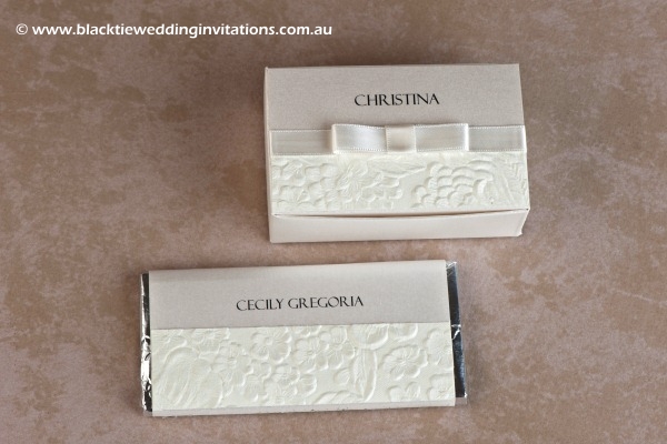 pure - favour box and personliased chocolate