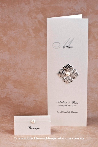 chic - place card and menu
