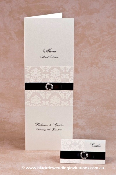 duchess - menu and place card