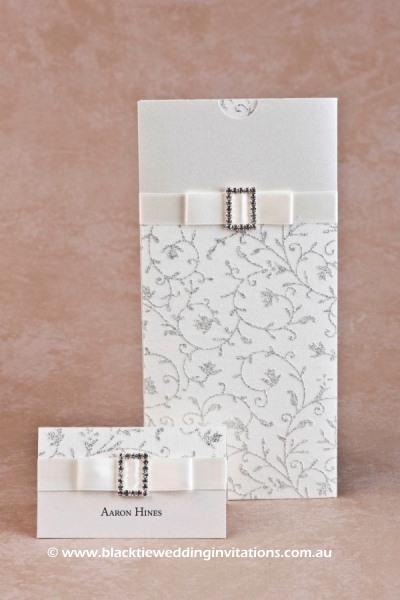 glamour - place card and invitation