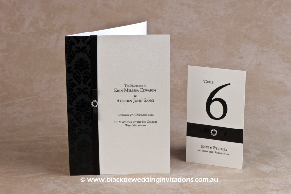 midnight - service booklet cover and table number