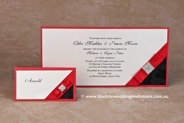 mystery - place card and invitation