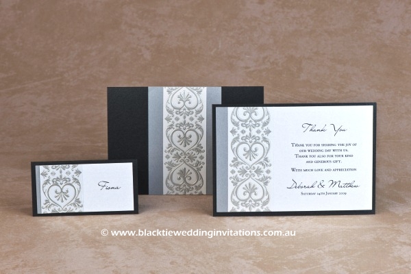 prince william - place card and thank you cards