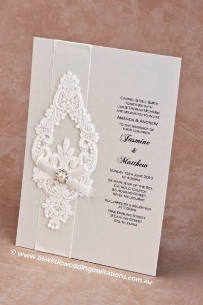 wedding invitation snowflake