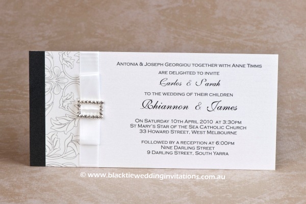 wedding invitation venetian baroque