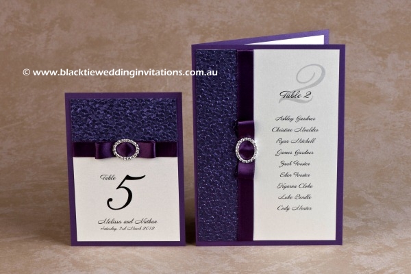 violetta - thank you card and table list/menu