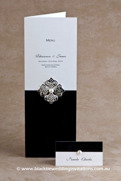 virtue - menu and place card