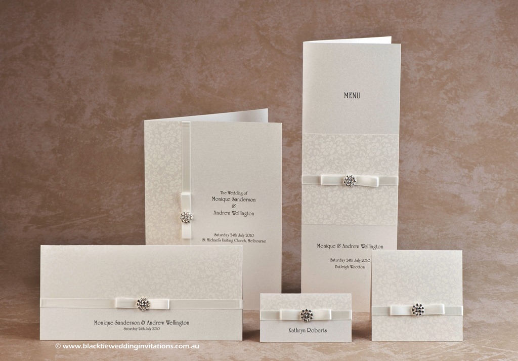 wedding stationery design - ivory bloom