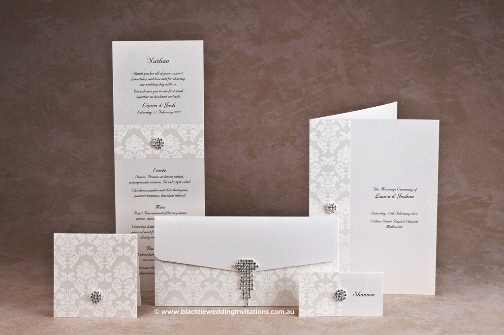 wedding stationery design - grace ivory