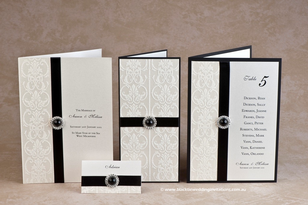 wedding stationery design - snow white
