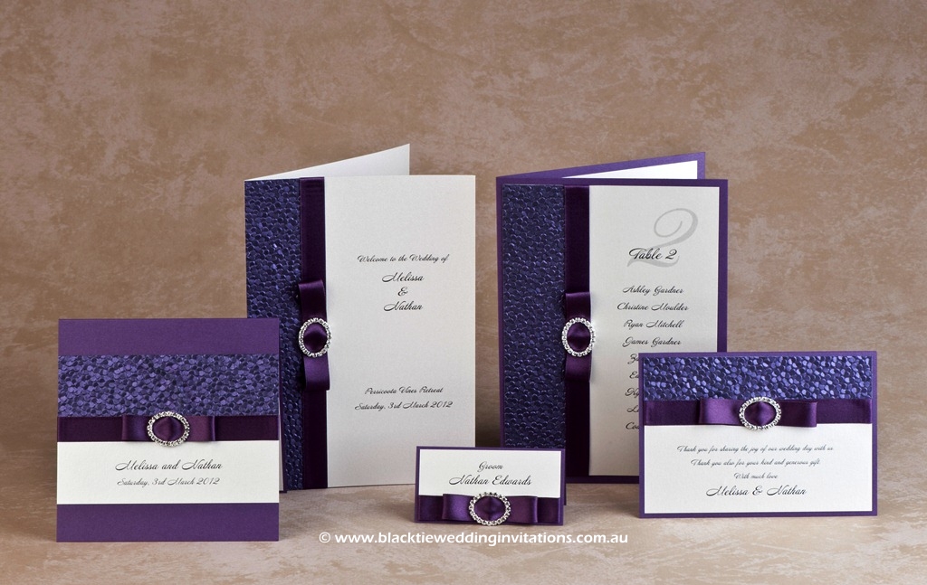 wedding stationery design - violetta