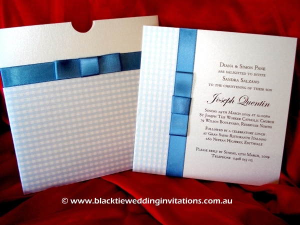 christening invitation country class