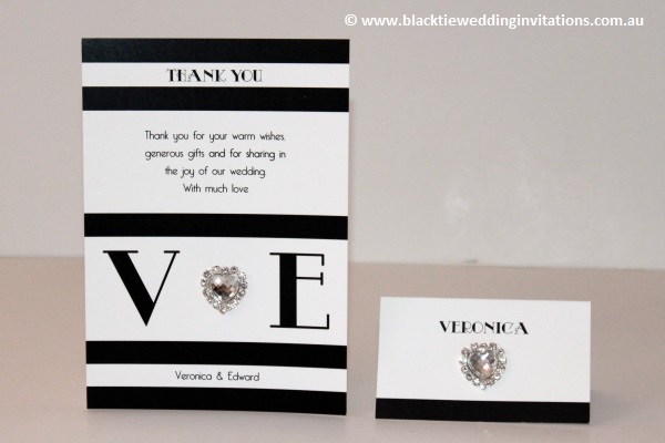 new york - thank you card and place card