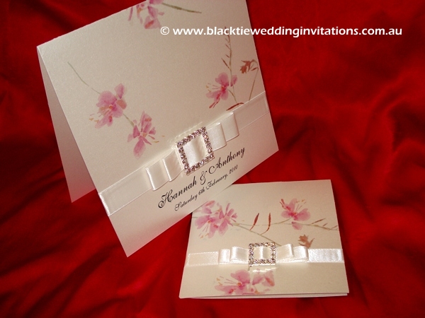 wedding invitation pastel bloom