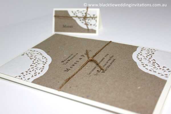 sentimental service booklet and place card