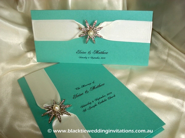 wedding invitation tiffany blue