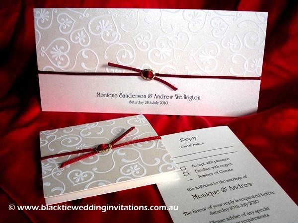 wedding invitation truly madly deeply